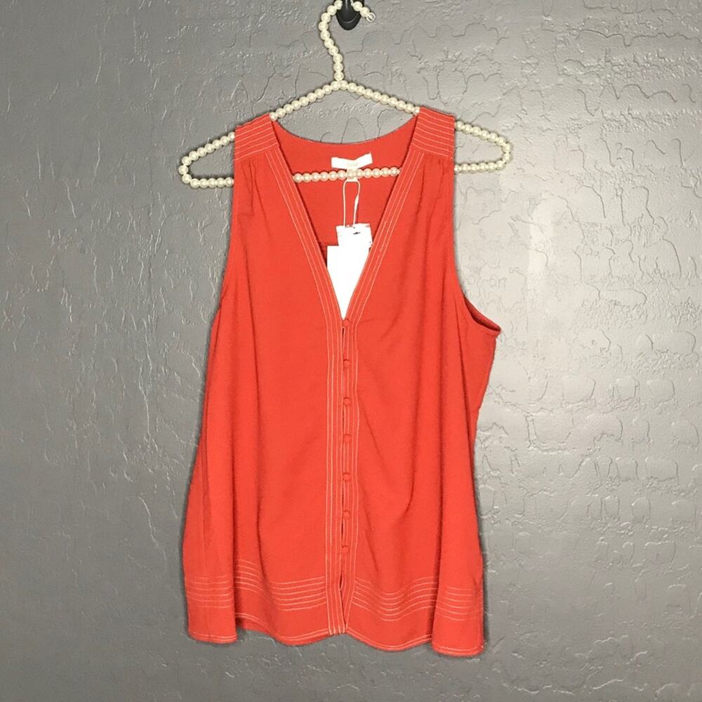 Joie Tadita V neck Sleeveless Top - Picture 3 of 13
